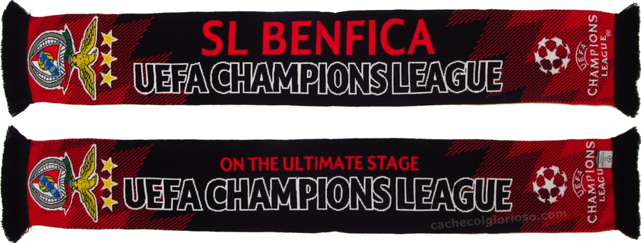 cachecol benfica uefa champions league 2017-18 on the ultimate stage